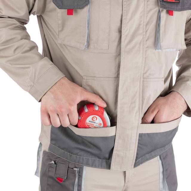 Куртка рабочая 2 в 1, 100% хлопок, плотность 180 г/м², L INTERTOOL SP-3033