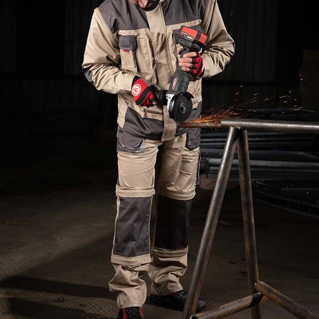 Брюки трансформер рабочие с лямками 6 в 1, 100% хлопок, плотность 180 г/м², M INTERTOOL SP-3042