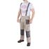 Брюки трансформер рабочие с лямками 6 в 1, 100% хлопок, плотность 180 г/м², M INTERTOOL SP-3042