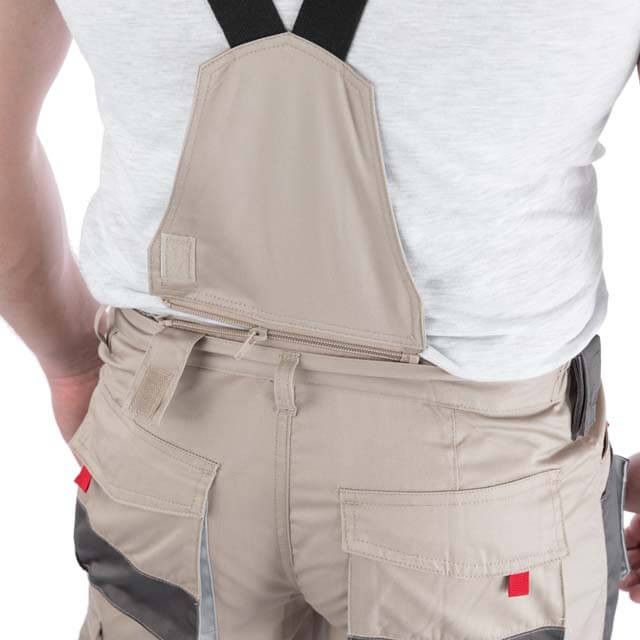 Брюки трансформер рабочие с лямками 6 в 1, 100% хлопок, плотность 180 г/м², XL INTERTOOL SP-3044