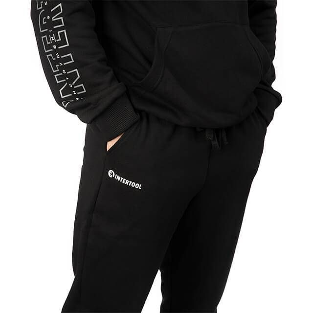 Брюки черные, трикотаж, M INTERTOOL SP-4007
