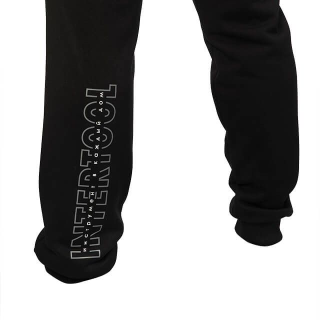 Брюки черные, трикотаж, S INTERTOOL SP-4008