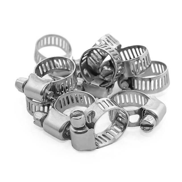 Хомут стальной оцинкованный 8 мм, D 6-16 мм INTERTOOL TC-0006