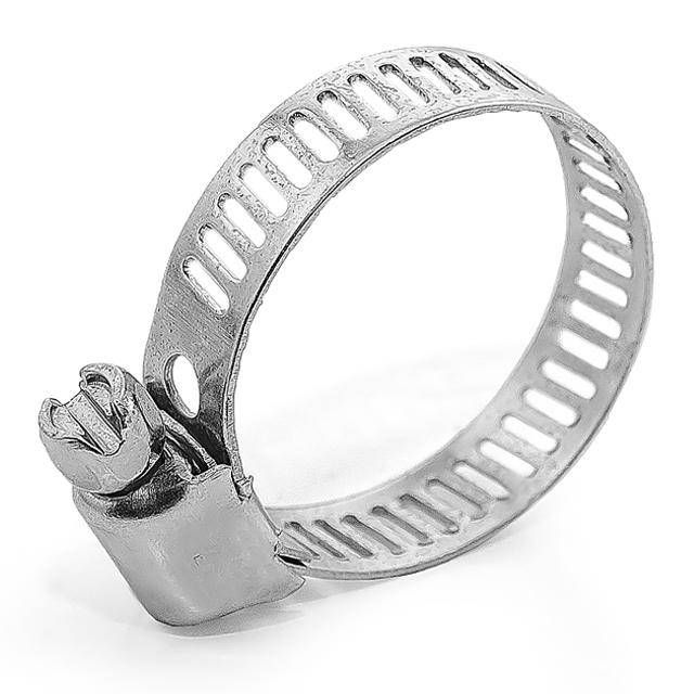 Хомут стальной оцинкованный 8 мм, D 14-27 мм INTERTOOL TC-0014