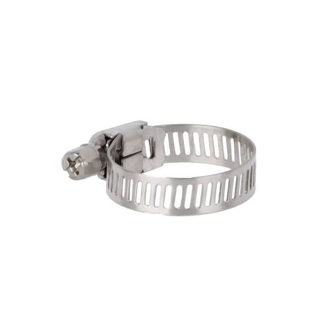 Хомут нержавеющая сталь 8 мм, D 14-27 мм INTERTOOL TC-1014