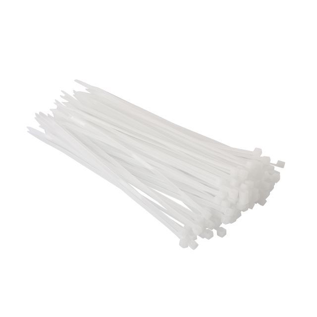 Хомут пластиковый 2,5*150 мм, белый, 100 ед. INTERTOOL TC-2515