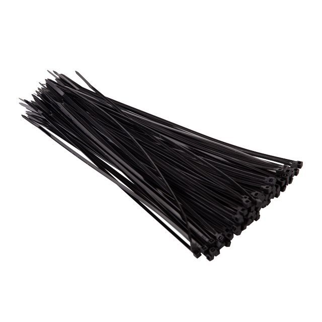 Хомут пластиковый 2,5*200 мм, черный, 100 ед. INTERTOOL TC-2521