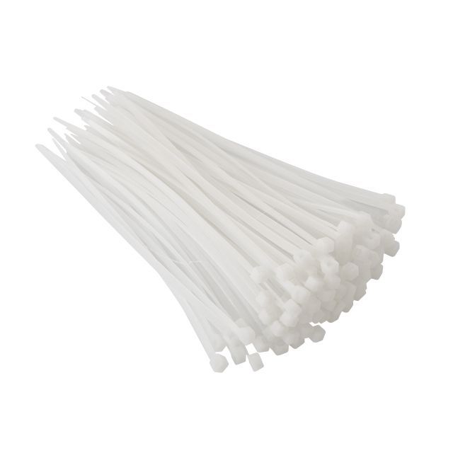 Хомут пластиковый 3,6*150 мм, белый, 100 ед. INTERTOOL TC-3615