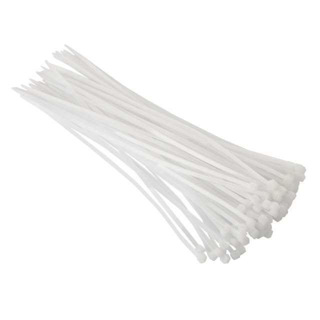 Хомут пластиковый 3,6*250 мм, белый, 100 ед. INTERTOOL TC-3625