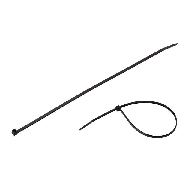 Хомут пластиковый 4,8*300 мм, черный, 100 ед. INTERTOOL TC-4831