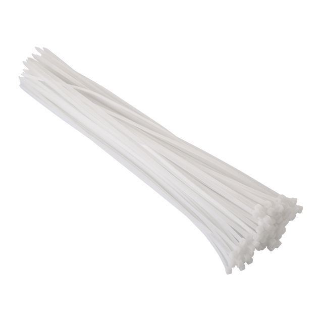 Хомут пластиковый 4,8*400 мм, белый, 100 ед. INTERTOOL TC-4840