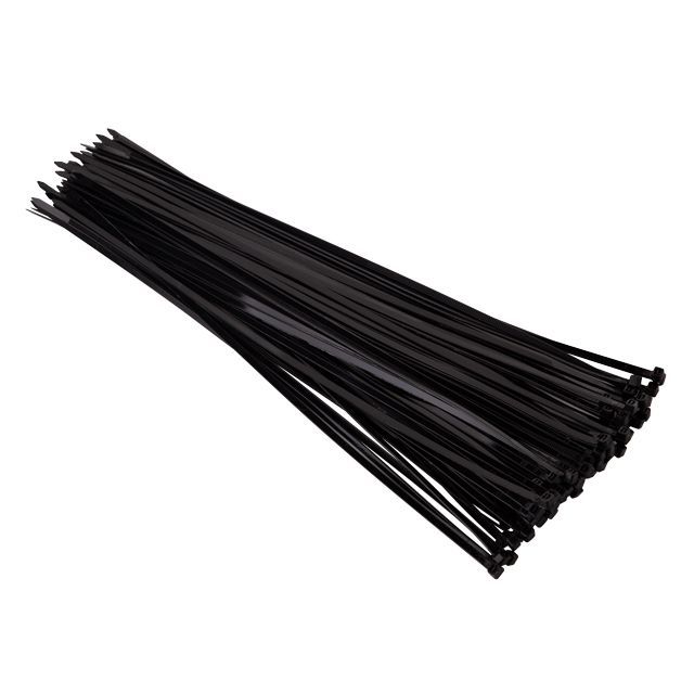 Хомут пластиковый 4,8*400 мм, черный, 100 ед. INTERTOOL TC-4841