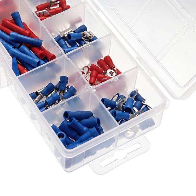 Коннекторы обжимные 144шт, изолированные для автомобильной электропроводки INTERTOOL TC-9010