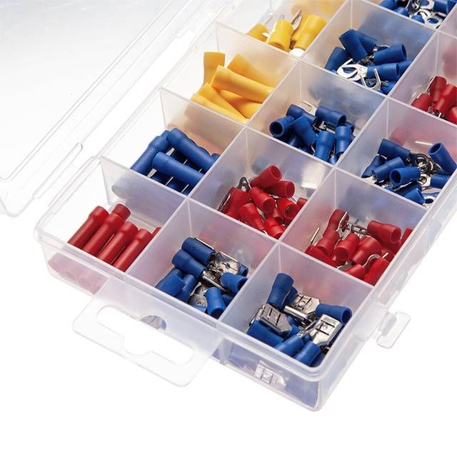 Коннекторы обжимные изолированные для автомобильной электропроводки, 270 ед. INTERTOOL TC-9011