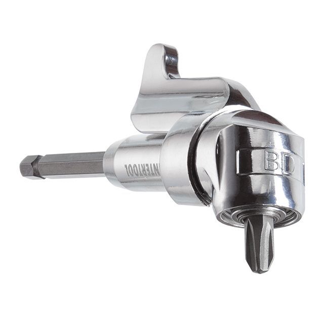 Угловой адаптер для отверточных насадок 1/4" Cr-V INTERTOOL VT-0106