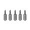 Комплект отверточных насадок PZ1, ACR, S2, 5 ед., STORM INTERTOOL VT-0208
