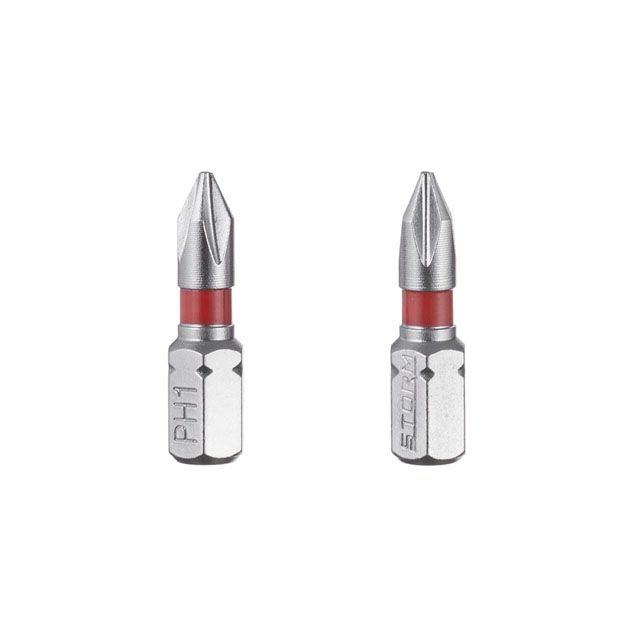 Комплект отверточных насадок PH1, S2, 2 ед., STORM INTERTOOL VT-0217