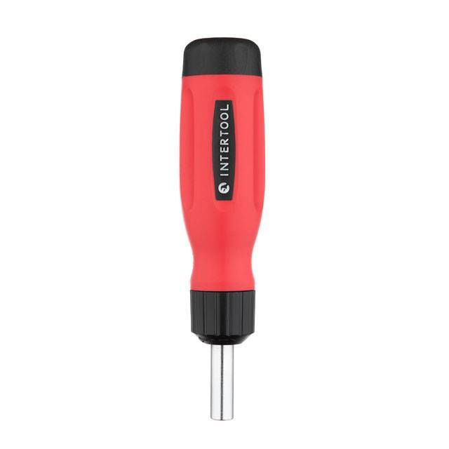Отвертка реверсивная с комплектом насадок 12 ед. INTERTOOL VT-1003