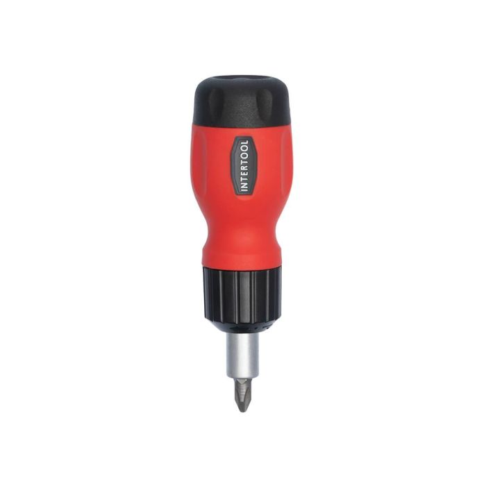 Отвертка реверсивная с комплектом насадок 6 ед. INTERTOOL VT-1009