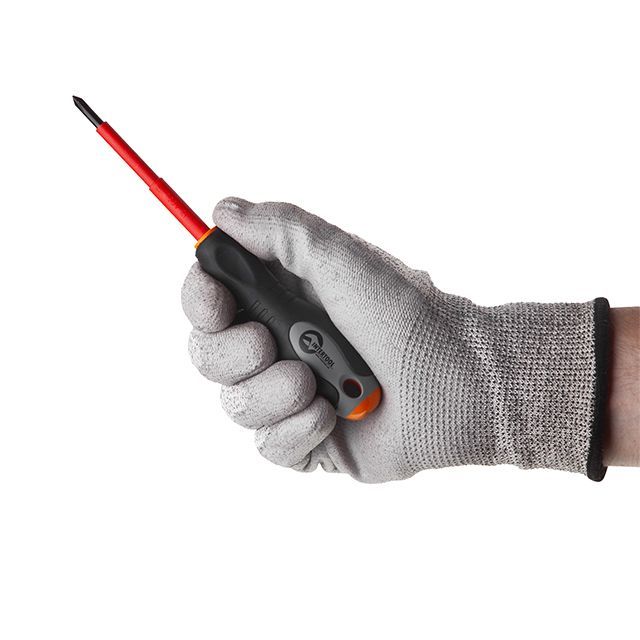 Отвертка изолированная крестовая PH1*80 мм, 1000 В INTERTOOL VT-3211