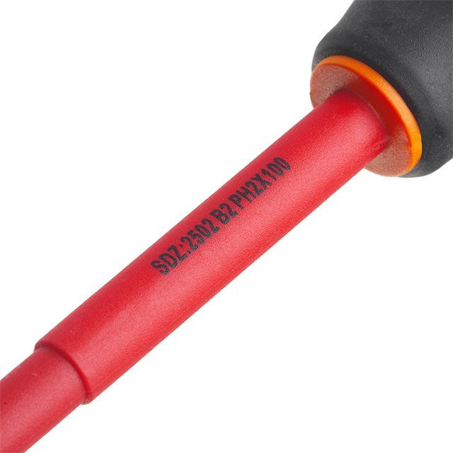 Отвертка изолированная крестовая PH2*100 мм, 1000 В INTERTOOL VT-3212