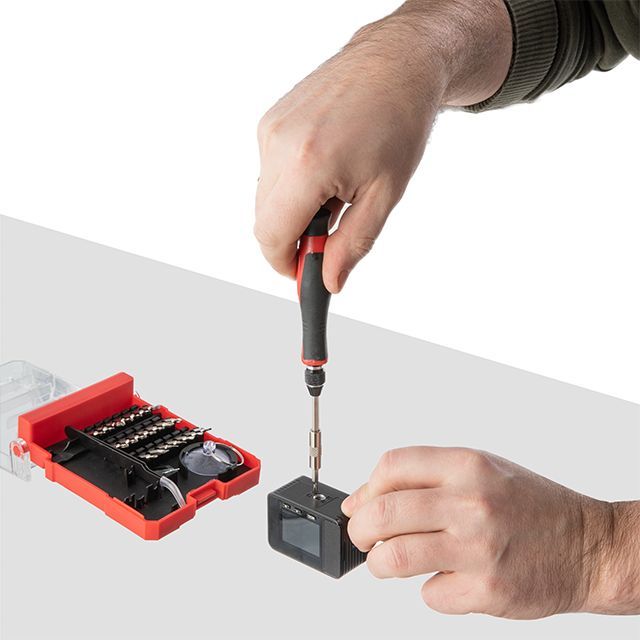 Отвертка прецизионная с комплектом насадок 29 ед, Cr-V INTERTOOL VT-3336