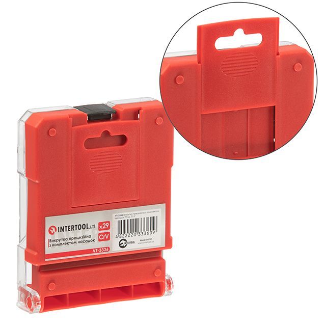Отвертка прецизионная с комплектом насадок 29 ед, Cr-V INTERTOOL VT-3336