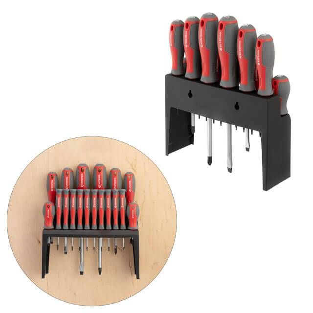 Набор отверток 18 ед. (SL2.5*50 мм, SL3.0*50 мм, SL5.0*75 мм, SL6.0*38 мм, SL6.0*100 мм, SL8.0*150 мм, PH0*50 мм, PH00*50 мм, PH1*75 мм, PH2*38 мм, PH INTERTOOL VT-3350