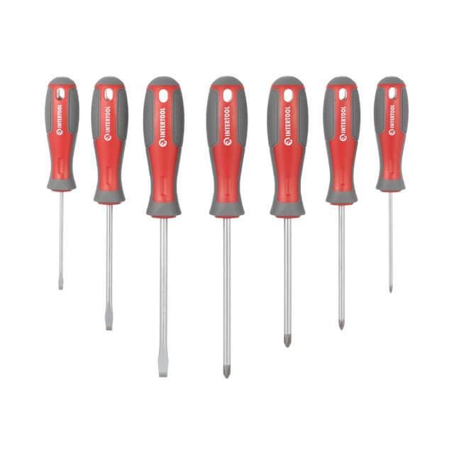 Набор отверток с комплектом насадок и головок 63 ед. INTERTOOL VT-3363