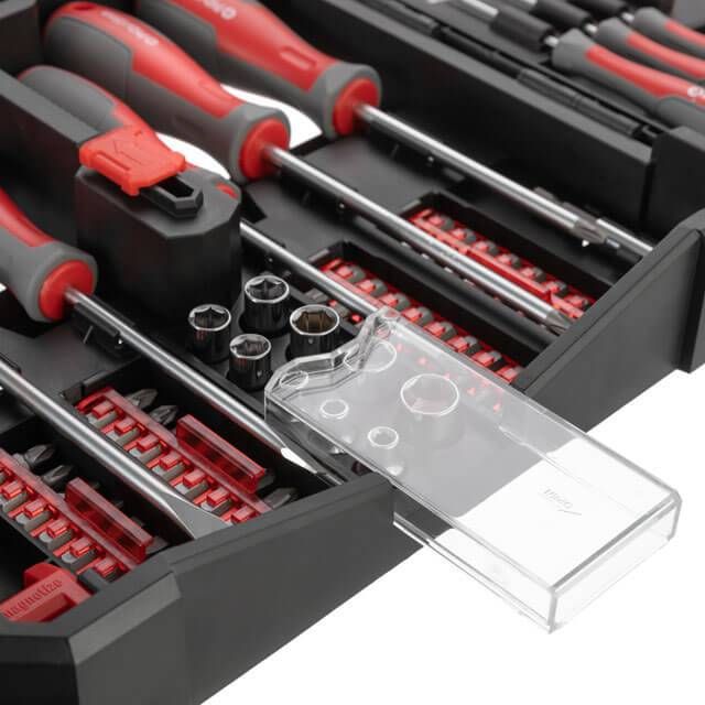 Набор отверток с комплектом насадок и головок 63 ед. INTERTOOL VT-3363