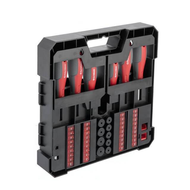 Набор отверток с комплектом насадок и головок 63 ед. INTERTOOL VT-3363