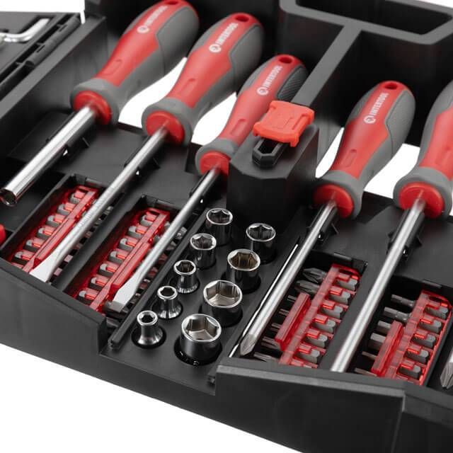 Набор отверток с комплектом насадок и головок 63 ед. INTERTOOL VT-3363