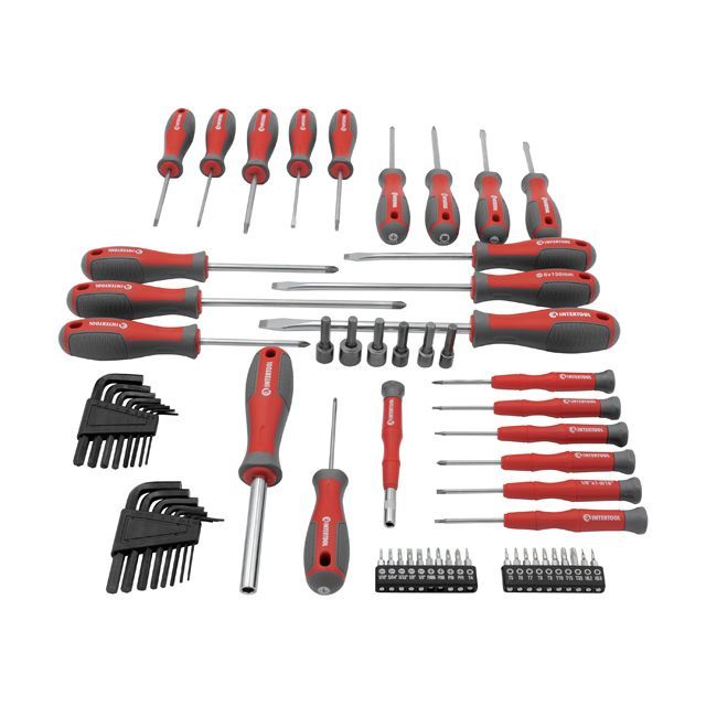 Набор отверток с комплектом насадок 114 ед INTERTOOL VT-3372