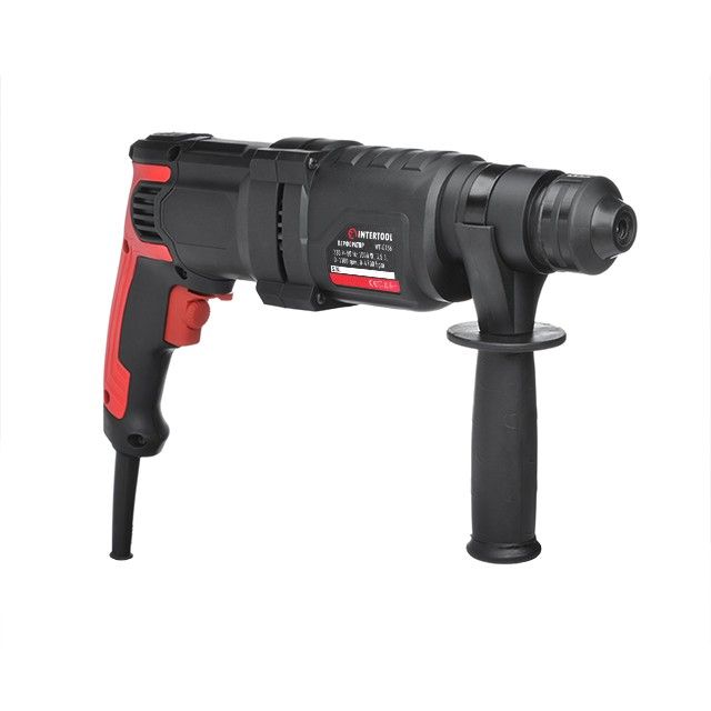 Перфоратор 1000 Вт, 3.5 Дж, 0-1100 об/мин, 0-4700 уд/мин, 3 режима, SDS plus INTERTOOL WT-0156