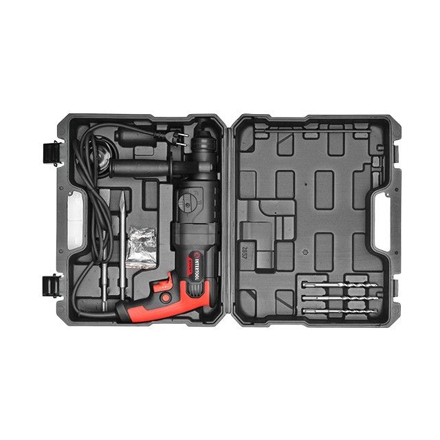 Перфоратор 1000 Вт, 3.5 Дж, 0-1100 об/мин, 0-4700 уд/мин, 3 режима, SDS plus INTERTOOL WT-0156
