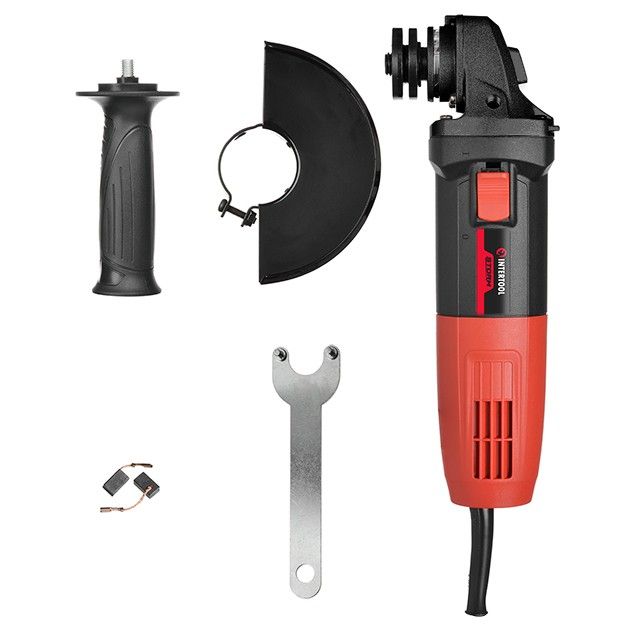 Шлифмашина угловая, 850Вт, диаметр круга 125мм, 11000 об/мин INTERTOOL WT-0221