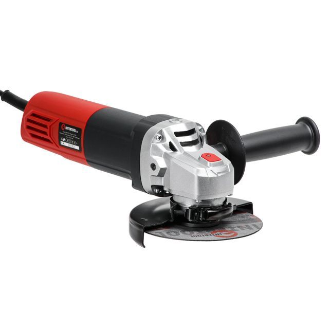 Шлифмашина угловая, 1100 Вт, диаметр круга 125 мм, регулировка оборотов 3000-12000 об/мин INTERTOOL WT-0223