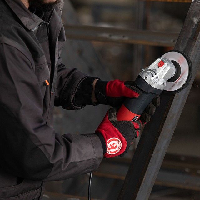 Шлифмашина угловая, 1100 Вт, диаметр круга 125 мм, регулировка оборотов 3000-12000 об/мин INTERTOOL WT-0223