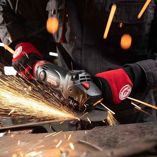 Шлифмашина угловая 1200 Вт, диаметр круга 125 мм, 5000-12000 об/мин, поворотная рукоятка INTERTOOL WT-0225