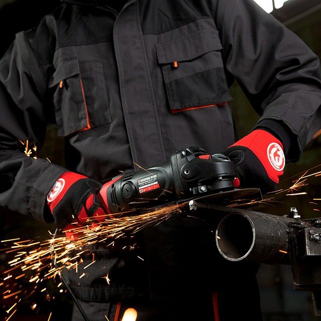 Шлифмашина угловая 1200 Вт, диаметр круга 125 мм, 5000-12000 об/мин, поворотная рукоятка INTERTOOL WT-0225