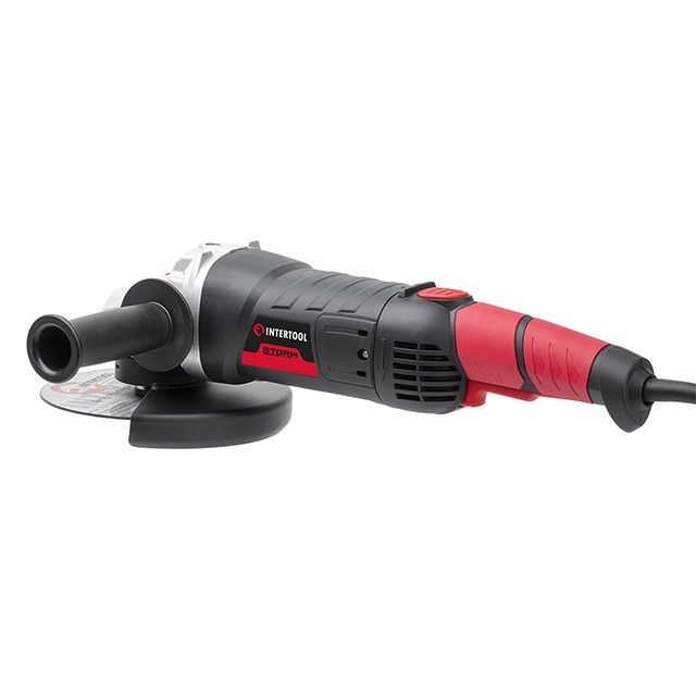 Шлифмашина угловая, 1800 Вт, диаметр круга 180 мм, 8000 об/мин, плавный пуск INTERTOOL WT-0227