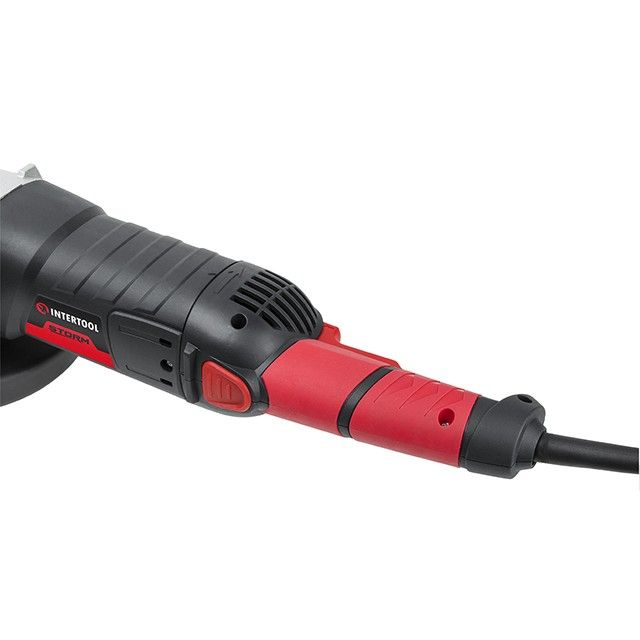 Шлифмашина угловая, 1800 Вт, диаметр круга 180 мм, 8000 об/мин, плавный пуск INTERTOOL WT-0227