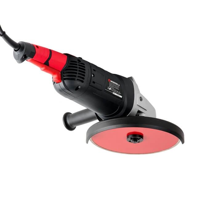 Шлифмашина угловая, 2400 Вт, диаметр круга 230 мм, 6300 об/мин, плавный пуск INTERTOOL WT-0228
