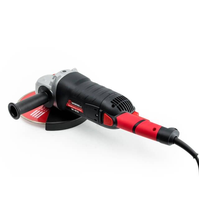 Шлифмашина угловая, 2400 Вт, диаметр круга 230 мм, 6300 об/мин, плавный пуск INTERTOOL WT-0228
