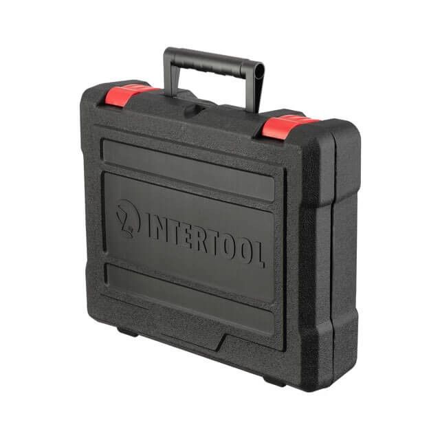 Дрель-шуруповерт аккумуляторная Li-Ion 18 В, 25 Nm, 0-400/0-1500 об/мин, 2x2.0 Ач, съемный патрон INTERTOOL WT-0317