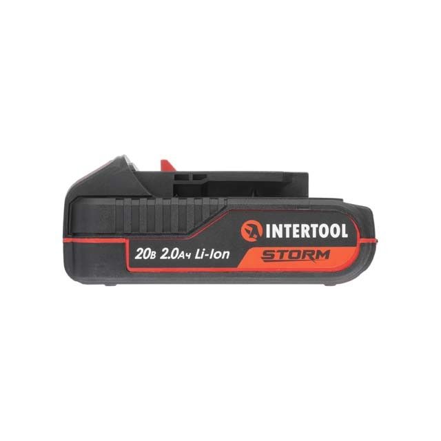 Аккумулятор 20 В, Li-ion, 2.0 Ач, индикатор уровня заряда INTERTOOL WT-0340