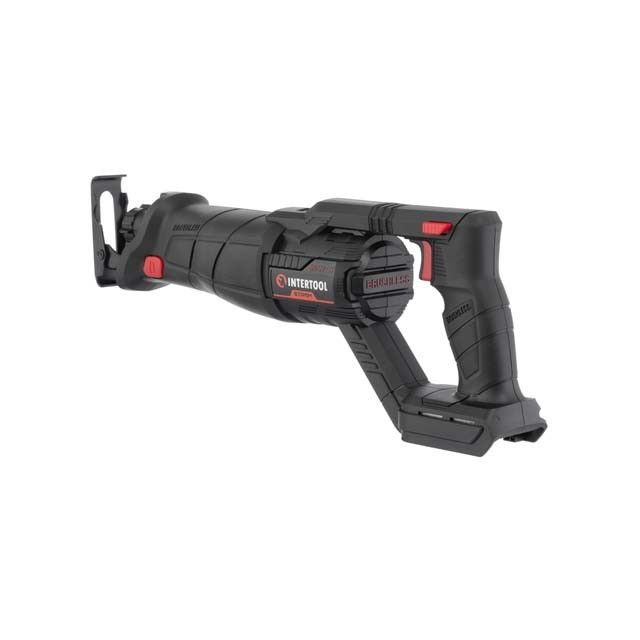 Пила сабельная аккумуляторная с бесщеточным двигателем 20 В, 0-2500 об/мин, ход пилки 28 мм, без ЗУ и АКБ INTERTOOL WT-0367