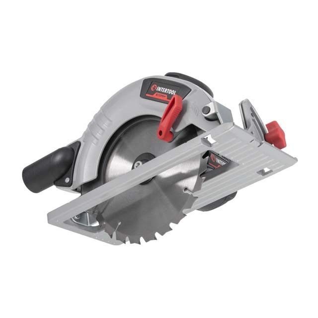 Пила дисковая аккумуляторная с бесщеточным двигателем 20 В, 4500 об/мин, угол 90°/45°, глубина распила 62/45 мм, диск 190*20 мм, без ЗУ и АКБ INTERTOOL WT-0371