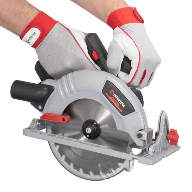 Пила дисковая аккумуляторная с бесщеточным двигателем 20 В, 4500 об/мин, угол 90°/45°, глубина распила 62/45 мм, диск 190*20 мм, без ЗУ и АКБ INTERTOOL WT-0371