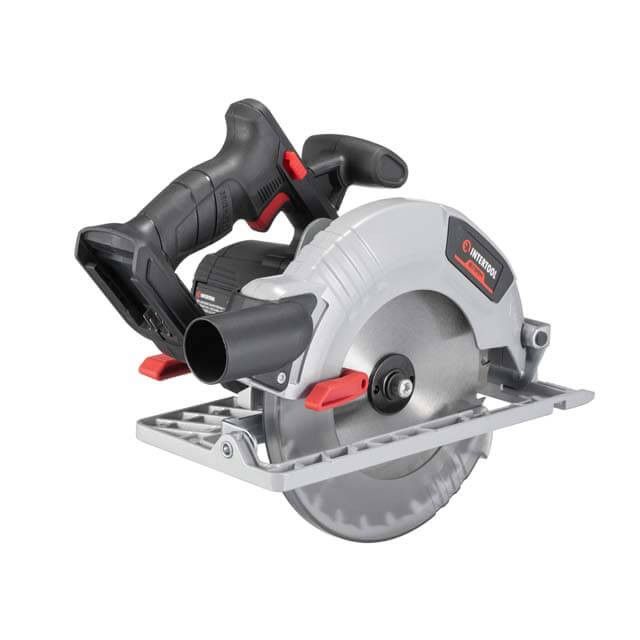 Пила дисковая аккумуляторная с бесщеточным двигателем 20 В, 4500 об/мин, угол 90°/45°, глубина распила 62/45 мм, диск 190*20 мм, без ЗУ и АКБ INTERTOOL WT-0371